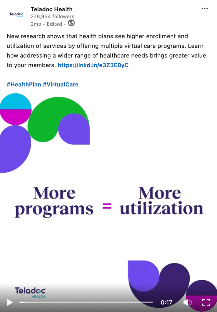 Sample LinkedIn post 